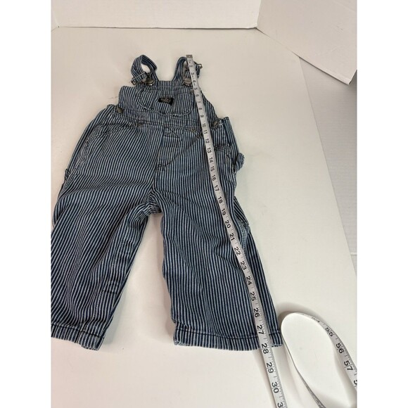 Lakin Mckey Overalls 24M Striped, Blue/White, Farmer, Sanforized Style - Picture 7 of 8
